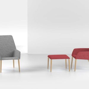 Sloop 70 Lounge con gambe in legno